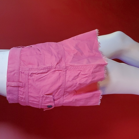 TwillTwentyTwo Cord Pink Mini Skirt BNWT Size 29 - Picture 9 of 14